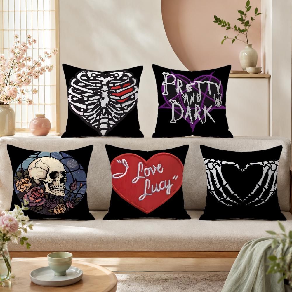 Anime Kafatası kalp baskılı Ya - Home Textiles Premium incelemesi ve fiyatı